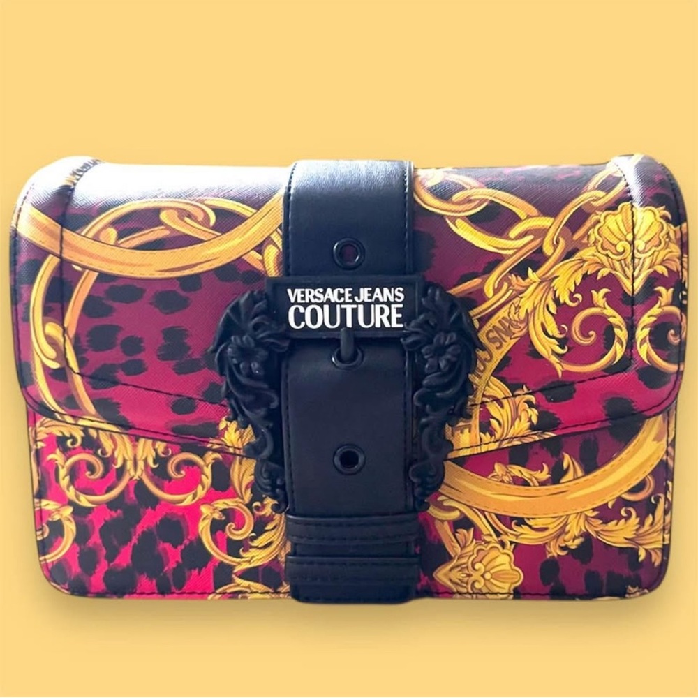 Versace Jeans Collection Women's Red and Gold Renaissance Bag